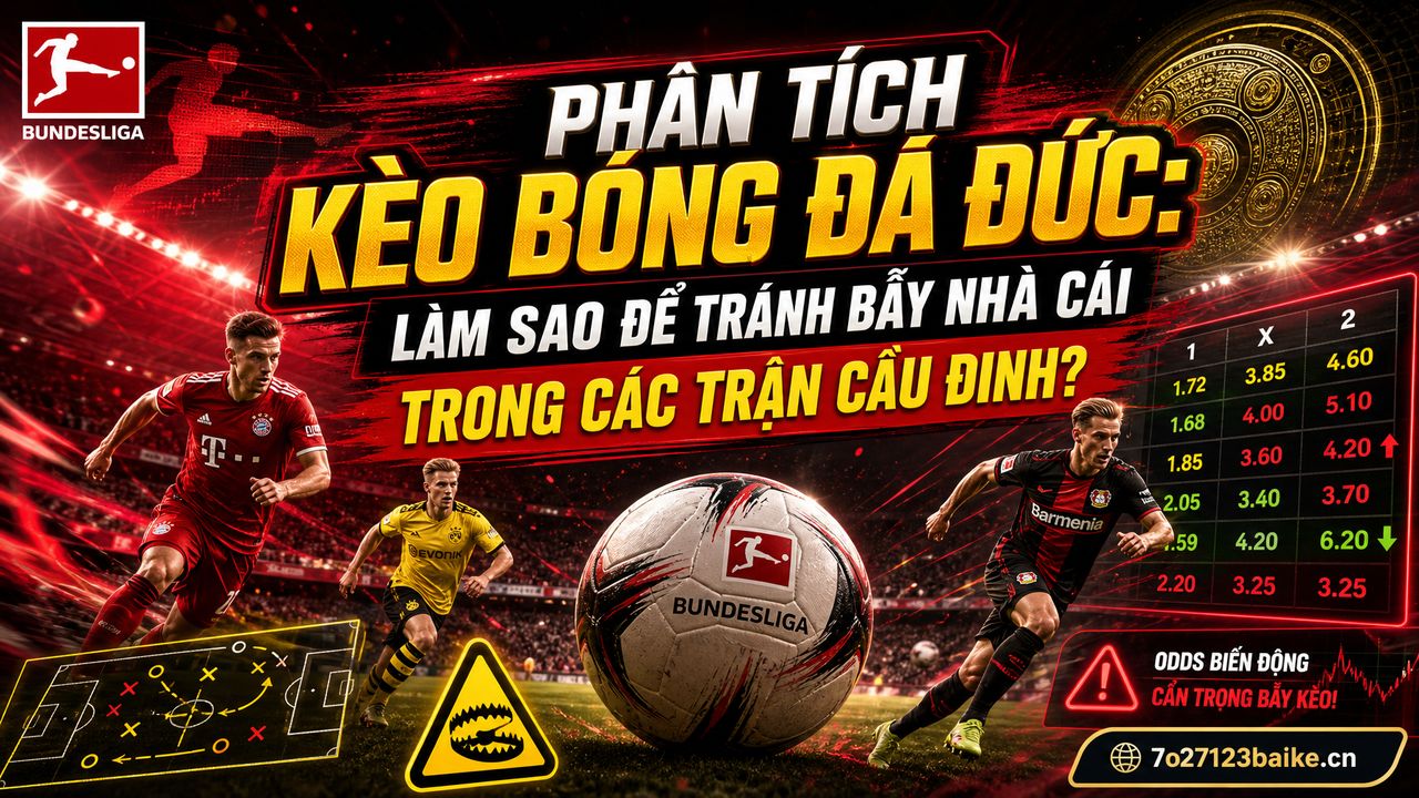 Phân tích kèo bóng đá Đức: Làm sao để tránh bẫy nhà cái trong các trận cầu đinh?